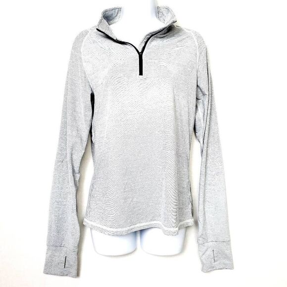 Zyia Active Gray Quarter Zip Pullover Large - Picture 1 of 10